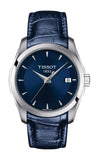 Tissot Couturier Lady Blue Dial Blue Leather Strap Watch for Women - T035.210.16.041.00 Authentic Buy Shop Now