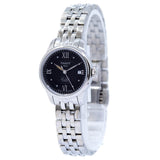 Tissot Le Locle Automatic Lady Black Dial Silver Steel Strap Watch For Women - T41.1.183.56 Authentic Buy Shop Now