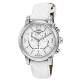 Tissot Dressport Chronograph Mother of Pearl Dial White Leather Strap Watch for Women - T050.217.17.117.00 Authentic Buy Shop Now