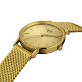 Tissot Everytime Lady Gold Dial Gold Mesh Bracelet Watch for Women - T143.210.33.021.00 Authentic Buy Shop Now