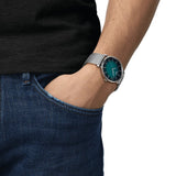Tissot Everytime Gent Green Dial Silver Mesh Bracelet Watch for Men - T143.410.11.091.00 Authentic Buy Shop Now