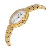 Tissot Flamingo Mother of Pearl White Dial Gold Steel Strap Watch For Women - T094.210.33.111.00 Authentic Buy Shop Now