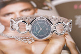 Tissot T Lady Flamingo Mother of Pearl Blue Dial Silver Steel Strap Watch for Women - T094.210.11.126.00 Authentic Buy Shop Now