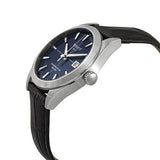 Tissot Gentleman Powermatic 80 Silicium Blue Dial Black Leather Strap Watch For Men - T127.407.16.041.01 Authentic Buy Shop Now