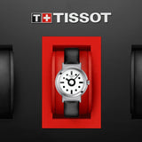 Tissot Heritage Memphis Lady White Dial Black Rubber Strap Watch For Women - T120.210.17.011.00 Authentic Buy Shop Now