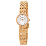 Tissot T Lady Lovely Mother of Pearl Dial Rose Gold Steel Strap Watch For Women - T058.009.33.111.00 Authentic Buy Shop Now