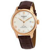 Tissot Le Locle Powermatic 80 Silver Dial Brown Leather Strap Watch For Men - T006.407.36.033.00 Authentic Buy Shop Now