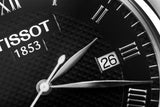 Tissot Le Locle Powermatic 80 Black Dial Black Leather Strap Watch For Men - T006.407.16.053.00 Authentic Buy Shop Now