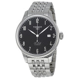 Tissot T Classic Powermatic 80 Black Dial Silver Steel Strap Watch For Men - T41.1.483.52 Authentic Buy Shop Now