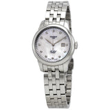 Tissot Le Locle Automatic Diamonds Mother of Pearl Dial Silver Steel Strap Watch For Women - T006.207.11.116.00 Authentic Buy Shop Now