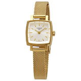 Tissot Lovely Square Silver Dial Gold Mesh Bracelet Watch For Women - T058.109.33.031.00 Authentic Buy Shop Now