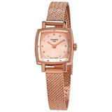 Tissot Lovely Square Lady Quartz Rose Gold Dial Rose Gold Mesh Bracelet Watch For Women - T058.109.33.456.00 Authentic Buy Shop Now