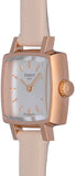 Tissot T Lady Lovely Square White Dial Pink Leather Strap Watch For Women - T058.109.36.031.00 Authentic Buy Shop Now