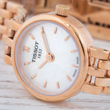 Tissot T Lady Lovely Mother of Pearl Dial Rose Gold Steel Strap Watch For Women - T058.009.33.111.00 Authentic Buy Shop Now