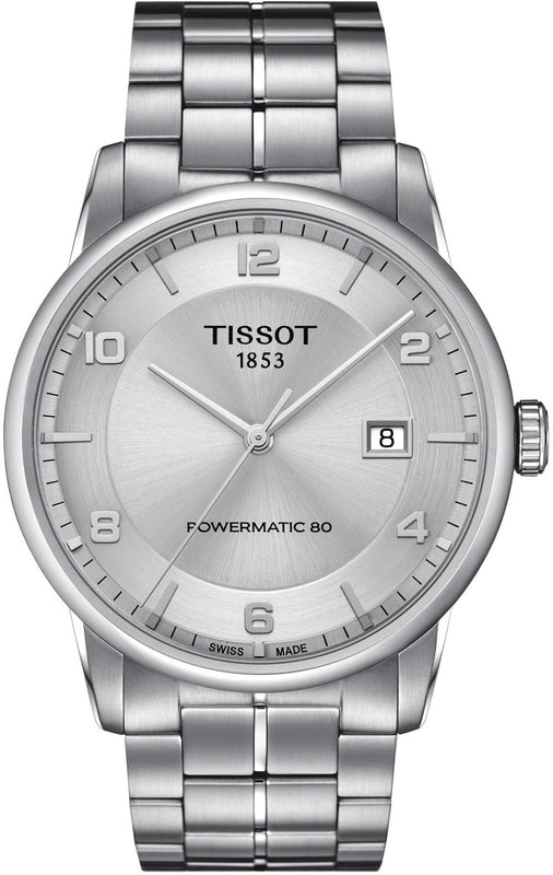 Tissot Luxury Powermatic 80 Silver Dial Silver Steel Strap Watch For Men - T086.407.11.037.00 Authentic Buy Shop Now