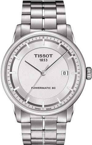 Tissot Luxury Powermatic 80 Silver Dial Silver Steel Strap Watch For Men - T086.407.11.037.00 Authentic Buy Shop Now