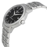 Tissot T Classic Carson Premium Automatic Lady Black Dial Silver Steel Strap Watch for Women - T122.207.11.051.00 Authentic Buy Shop Now