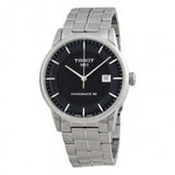 Tissot Luxury Powermatic 80 Black Dial Silver Steel Strap Watch For Men - T086.407.11.051.00 Authentic Buy Shop Now