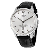 Tissot Chemin Des Tourelles Powermatic 80 Silver Dial Black Leather Strap Watch For Men - T099.407.16.037.00 Authentic Buy Shop Now