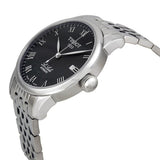 Tissot T Classic Powermatic 80 Black Dial Silver Steel Strap Watch For Men - T41.1.483.52 Authentic Buy Shop Now
