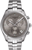 Tissot PR 100 Chronograph Grey Dial Silver Steel Strap Watch for Men - T101.417.11.071.00 Authentic Buy Shop Now