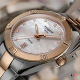 Tissot PR 100 Sport Chic Diamonds Mother of Pearl Dial Two Tone Steel Strap Watch for Women - T101.910.22.116.00 Authentic Buy Shop Now