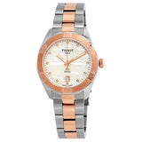 Tissot PR 100 Sport Chic Diamonds Mother of Pearl Dial Two Tone Steel Strap Watch for Women - T101.910.22.116.00 Authentic Buy Shop Now