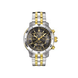 Tissot T Sport PRS 200 Chronograph Black Dial Two Tone Steel Strap Watch For Men - T067.417.22.051.00 Authentic Buy Shop Now