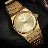 Tissot PRX Gold Dial Gold Steel Strap Watch for Men - T137.210.33.021.00 Authentic Buy Shop Now