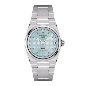 Tissot PRX Powermatic 80 Ice Blue Dial Silver Steel Strap Watch for Men - T137.207.11.351.00 Authentic Buy Shop Now
