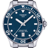 Tissot Seastar 1000 Blue Dial Silver Steel Strap Watch For Men - T120.410.11.041.00 Authentic Buy Shop Now