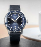 Tissot Seastar 1000 Powermatic 80 Silicium Blue Dial Blue Nylon Strap Watch For Men - T120.407.17.041.01 Authentic Buy Shop Now