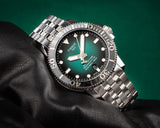 Tissot Seastar 1000 Powermatic 80 Green Dial Silver Steel Strap Watch For Men - T120.407.11.091.01 Authentic Buy Shop Now