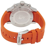 Tissot Seastar 1000 Chronograph Black Dial Orange Rubber Strap Watch For Men - T120.417.17.051.01 Authentic Buy Shop Now