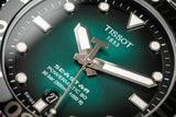 Tissot Seastar 1000 Powermatic 80 Green Dial Silver Steel Strap Watch For Men - T120.407.11.091.01 Authentic Buy Shop Now