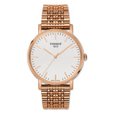 Tissot Everytime Medium White Dial Rose Gold Mesh Bracelet Watch For Men - T109.410.33.031.00 Authentic Buy Shop Now