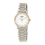 Tissot T Classic Everytime Small White Dial Two Tone Mesh Bracelet Watch For Women - T109.210.22.031.00 Authentic Buy Shop Now