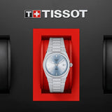 Tissot PRX Light Blue Dial Silver Steel Strap Watch For Women - T137.210.11.351.00 Authentic Buy Shop Now