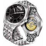 Tissot T Classic T One Automatic Black Dial Silver Steel Strap Watch For Men - T038.430.11.057.00 Authentic Buy Shop Now