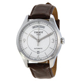 Tissot T Classic T One Automatic Silver Dial Brown Leather Strap Watch For Men - T038.430.16.037.00 Authentic Buy Shop Now
