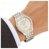 Tissot T Classic T One Automatic Silver Dial Two Tone Steel Strap Watch For Men - T038.430.22.037.00 Authentic Buy Shop Now