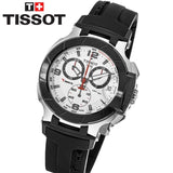 Tissot T Race Chronograph White Dial Black Rubber Strap Watch for Men - T048.417.27.037.00 Authentic Buy Shop Now