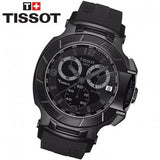 Tissot T Race Chronograph Black Dial Black Rubber Strap Watch for Men - T048.417.37.057.00 Authentic Buy Shop Now