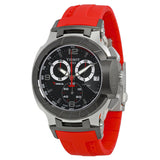 Tissot T Race Chronograph Black Dial Red Rubber Strap Watch for Men - T048.417.27.057.01 Authentic Buy Shop Now