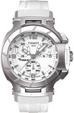 Tissot T Race Lady Chronograph White Dial White Rubber Strap Watch for Women - T048.217.17.017.00 Authentic Buy Shop Now