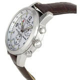 Tissot T Race PRC 200 Chronograph White Dial Brown Leather Strap Watch for Men - T17.1.516.32 Authentic Buy Shop Now