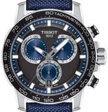Tissot Supersport Chrono Black Dial Blue Nylon Strap Watch for Men - T125.617.17.051.03 Authentic Buy Shop Now