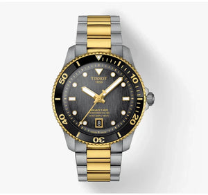 Tissot Seastar 1000 Black Dial Two Tone Steel Strap Watch for Women - T120.210.22.051.00 Authentic Buy Shop Now
