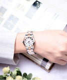 Tissot T Wave Mother of Pearl Dial Two Tone Steel Strap Watch For Women - T112.210.22.113.01 Authentic Buy Shop Now