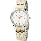 Tissot T Classic Dream White Dial Two Tone Steel Strap Watch for Men - T033.410.22.011.01 Authentic Buy Shop Now